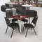 Regency Kahlo Square Table & Chair Sets, 36 W, 36 L, 29 H, Wood, Metal, Vinyl Top, Cherry TPL3636CHCM29BK - alternate 6